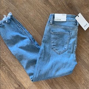 NWT Cello Jeans Shark Bite Hem Sz 5
